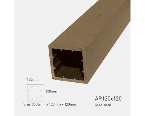 Gỗ nhựa ngoài trời AWood AP120x120 Wood - AP120x120 Wood