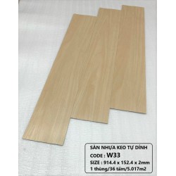 Sàn nhựa giả gỗ có keo sẵn W33