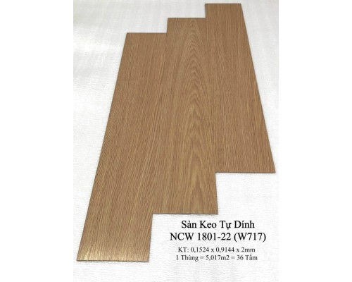 Sàn nhựa giả gỗ có keo sẵn W717