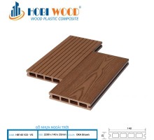 Sàn gỗ ngoài trời HOBI WOOD HB140 V23 - VG OKA Brown
