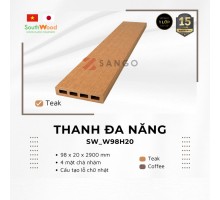 Thanh Đa Năng Gỗ Nhựa SouthWood SW_W98H20 Teak