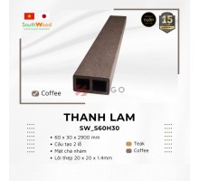 Thanh lam gỗ nhựa SouthWood SW_S60H30 Coffee