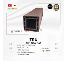 Trụ cột gỗ nhựa SouthWood SW_S100H100 Coffee