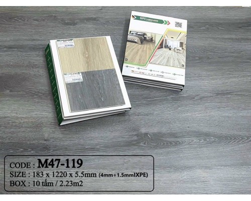 Sàn nhựa hèm khóa 5mm SPC MIKADO M47-119