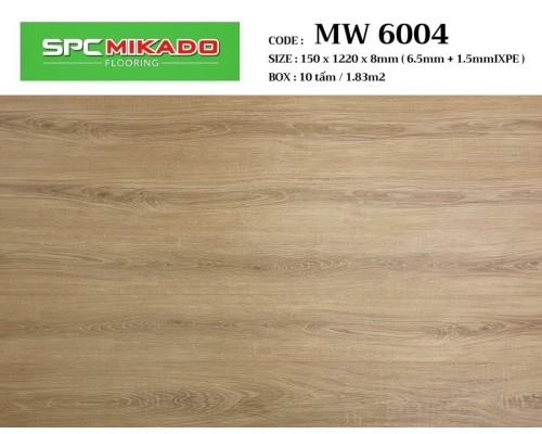 Sàn nhựa hèm khóa 8mm SPC MIKADO MW6004