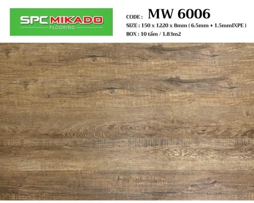 Sàn nhựa hèm khóa 8mm SPC MIKADO MW6006