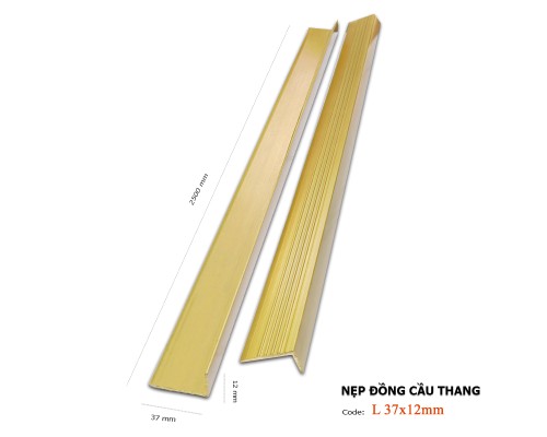 Nẹp đồng cầu thang L37