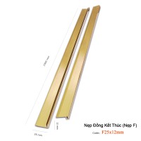 Nẹp đồng kết thúc F25-12mm