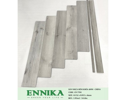 Sàn nhựa hèm khóa ENNIKA 7701