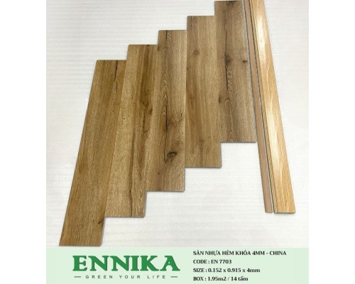 Sàn nhựa hèm khóa ENNIKA 7703
