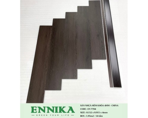 Sàn nhựa hèm khóa ENNIKA 7704