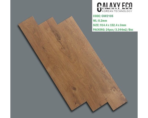 Sàn Nhựa Dán Keo Vân Gỗ Galaxy Eco GW2105