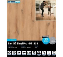 Sàn gỗ Binyl Pro 12mm BT1533