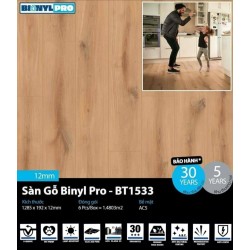Sàn gỗ Binyl Pro 12mm BT1533