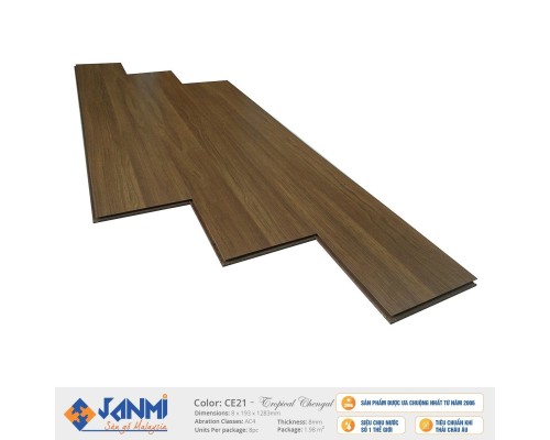 Sàn gỗ Malaysia Janmi CE21 - 8mm
