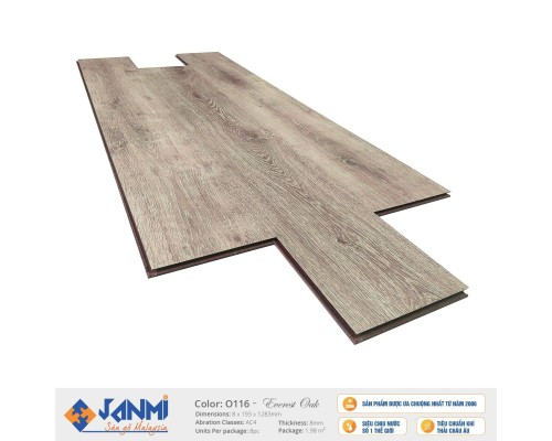 Sàn gỗ Malaysia Janmi O116 - 8mm