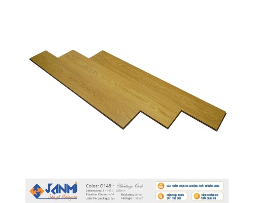 Sàn gỗ Malaysia Janmi O148 - 8mm