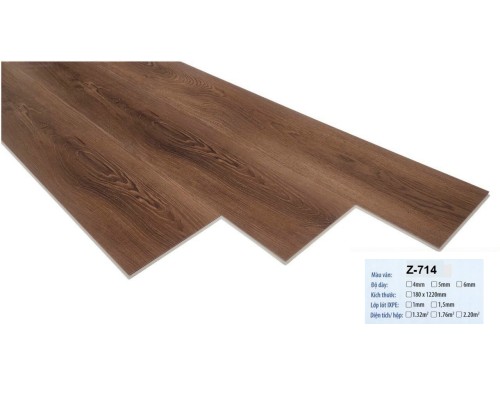 Sàn nhựa hèm khóa vân gỗ Z714