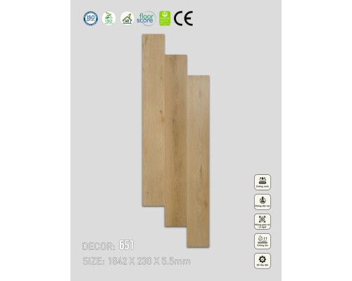 Sàn nhựa SPC Vinapoly 651