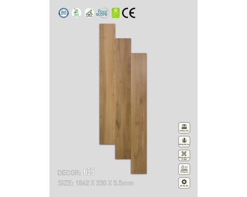 Sàn nhựa SPC Vinapoly 655