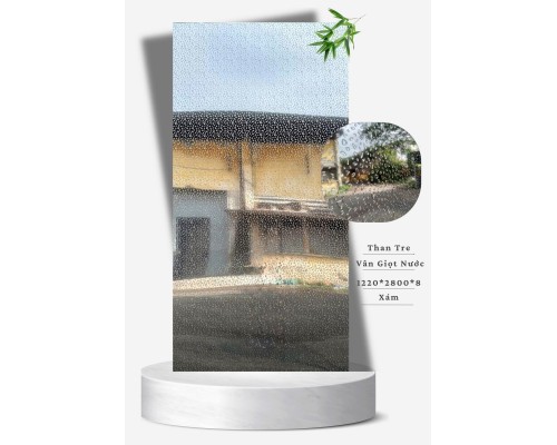 Tấm Ốp Than Tre Vân Giọt Nước Xám