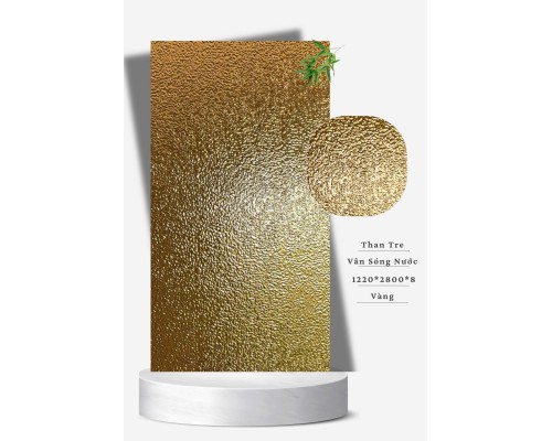 Tấm Ốp Than Tre Vân Sóng Nước Vàng
