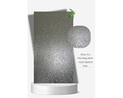 Tấm Ốp Than Tre Vân Sóng Nước Xám