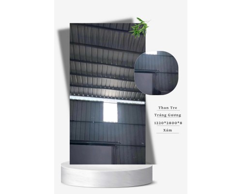 Tấm Ốp Than Tre Vân Tráng Gương Xám