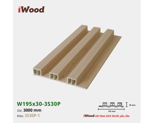 Tấm ốp lam sóng iWood 3S30P-1