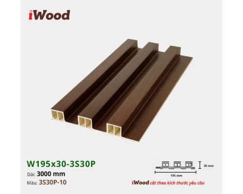 Tấm ốp lam sóng iWood 3S30P-10