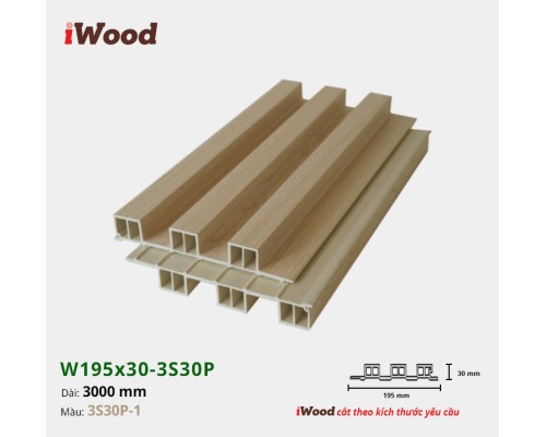 Tấm ốp lam sóng iWood 3S30P-1