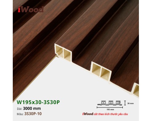 Tấm ốp lam sóng iWood 3S30P-10