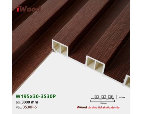 Tấm ốp lam sóng iWood 3S30P-5