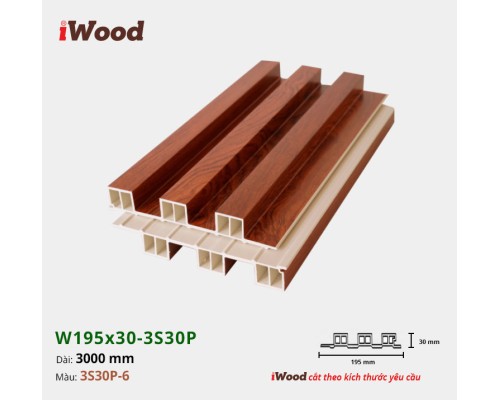 Tấm ốp lam sóng iWood 3S30P-6