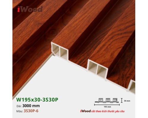 Tấm ốp lam sóng iWood 3S30P-6