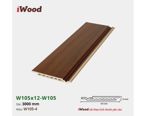 Tấm ốp iWood W105-4 (hèm U)