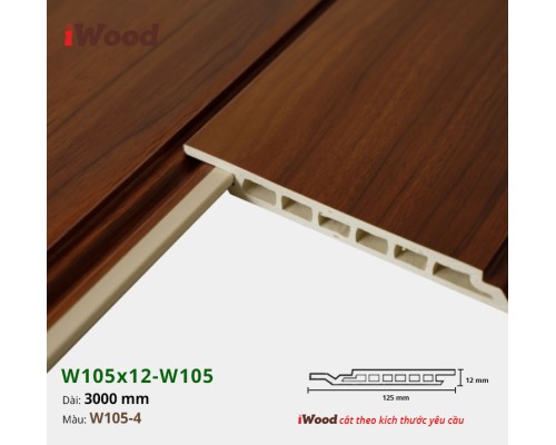 Tấm ốp iWood W105-5 (hèm U)