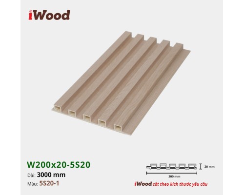 Tấm ốp lam sóng iWood 5S20-1