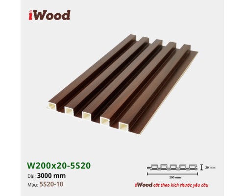 Tấm ốp lam sóng iWood 5S20-10