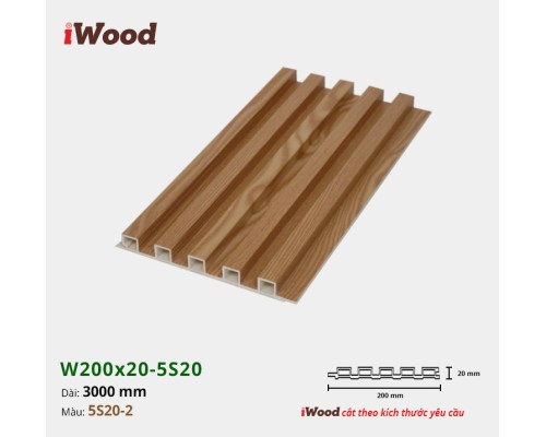 Tấm ốp lam sóng iWood 5S20-2