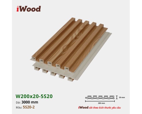 Tấm ốp lam sóng iWood 5S20-2