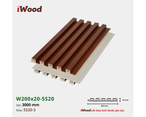 Tấm ốp lam sóng iWood 5S20-3