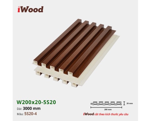 Tấm ốp lam sóng iWood 5S20-4