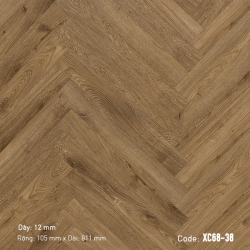Sàn gỗ xương cá 3K Vina 12mm XC68-38