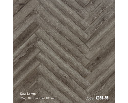 Sàn gỗ xương cá 3K Vina 12mm XC68-98