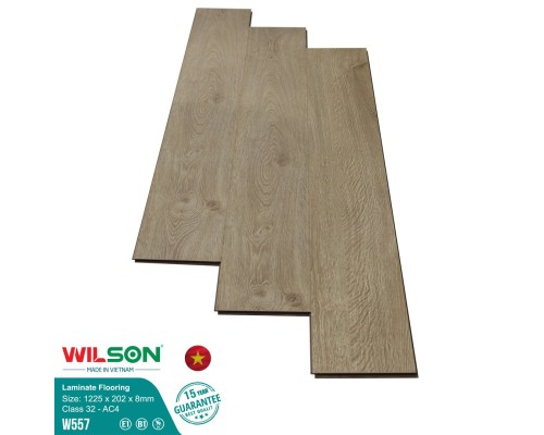 Sàn gỗ Wilson W557 (8mm-bản lớn)