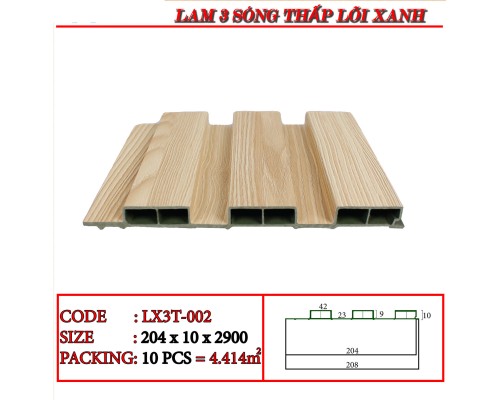 Tấm ốp lam 3 sóng thấp Human LX3T-002