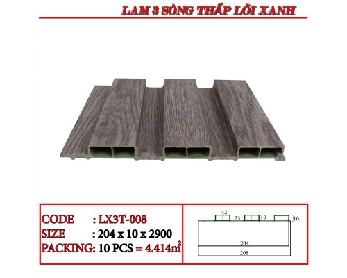 Tấm ốp lam 3 sóng thấp Human LX3T-008