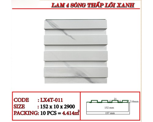 Tấm ốp lam 4 sóng thấp Human LX4T-011