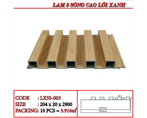 Tấm ốp lam 5 sóng cao Human LX5S-003